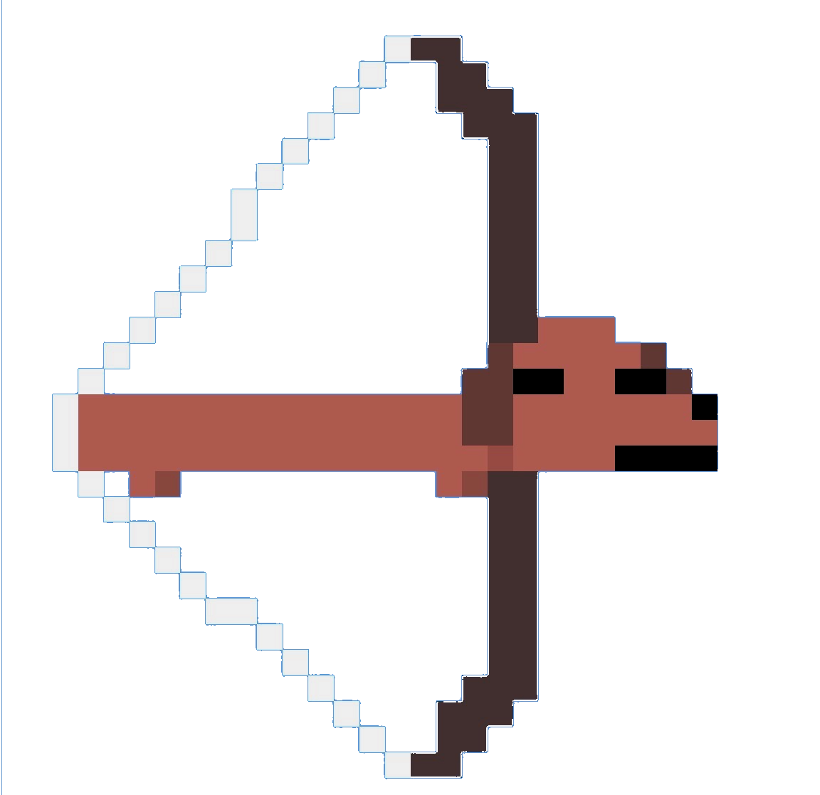 pixel wiener dog bow